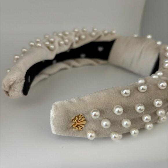 NWOT Lele Sadoughi IVORY PEARL HEADBAND - Picture 6 of 6